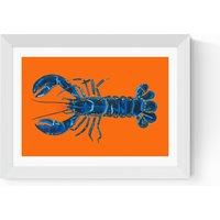 Lobster on Orange by Alice Straker