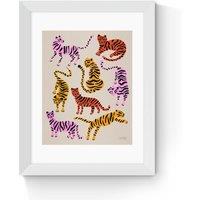 Pink Yellow Tiger by Cat Coquilliette