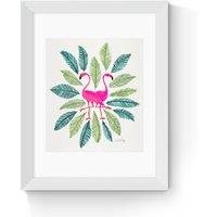 Teal Pink Flamingos by Cat Coquillette