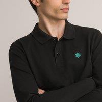 Long Sleeve Polo Shirt, Embroidered in Pure Organic Cotton