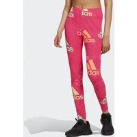 Essentials Multicolour Cotton Leggings in Logo Print