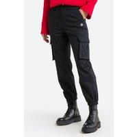 Cotton Cargo Trousers with Wide Leg