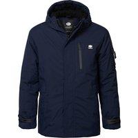 JAC104 Mid-Length Warm Parka with Zip Fastening and Hood