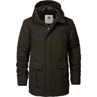 JAC117 Long Hooded Parka in Cotton Mix with Zip Fastening