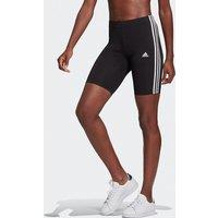Essentials 3-Stripes Cycling Shorts with Logo Print in Cotton