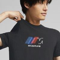 Motorsport BMW Cotton T-Shirt with Graphic Print and Short Sleeves