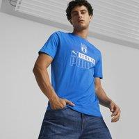 Italia Logo Print T-Shirt in Cotton with Short Sleeves