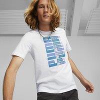 Power Graphic Print T-Shirt in Cotton with Short Sleeves