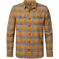 Checked Cotton Flannel Shirt in Regular Fit