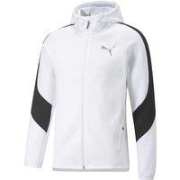 Evostripe Logo Print Hoodie in Cotton Mix with Zip Fastening