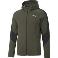 Evostripe Logo Print Hoodie in Cotton Mix with Zip Fastening