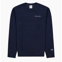 Small Embroidered Logo Sweatshirt in Cotton Mix with Crew Neck