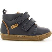 Kids Bouba Panam Leather High Top Trainers with Touch 'n' Close Fastening