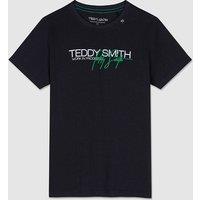 Logo Print Cotton T-Shirt with Short Sleeves