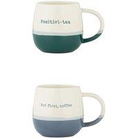 Set of 2 Slogan Mugs