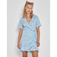 Floral Wrapover Mini Dress