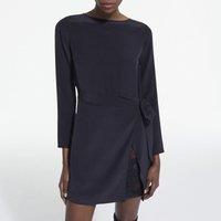 Mini Shift Dress with Long Sleeves