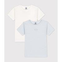 Pack of 2 T-Shirts in Cotton with Short Sleeves