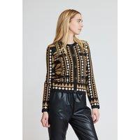 Caramel Crew Neck Cardigan