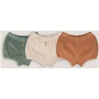 Pack of 3 Bloomers in Cotton Towelling Mix