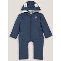 Cotton Fleece Hooded Pramsuit