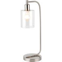 Clear Glass 1 Bulb Table Lamp