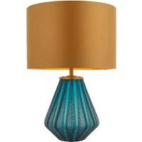 Turqoise Glass Table Lamp