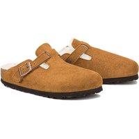Boston VL/Fell Clogs in Suede with Faux Fur Lining