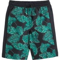 Bermuda Swim Shorts in Leaf Print