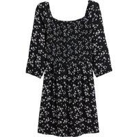 Floral Print Floaty Dress with Long Sleeves