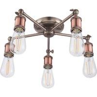 Industrial 5 Bulb Ceiling Light