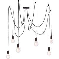 Industrial 6 Bulb Cluster Pendant Ceiling Light