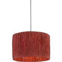 40cm Pink Raffia Lampshade