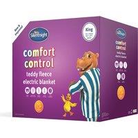 King Comfort Control Teddy Fleece Electric Blanket