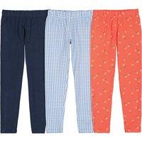 Pack of 3 Leggings in Cotton