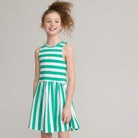 Striped Cotton Sleeveless Dress