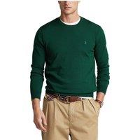 Pony Player Jumper with Embroidered Logo and Crew Neck in Merino Wool