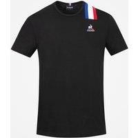 Tricolour Cotton T-Shirt with Short Sleeves and Crew Neck