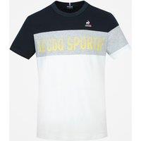 Striped Cotton T-Shirt with Short Sleeves and Crew Neck