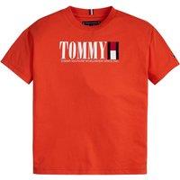 Logo Print Cotton T-Shirt with Short Sleeves