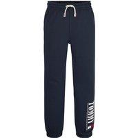 Logo Print Sports Joggers in Cotton Mix