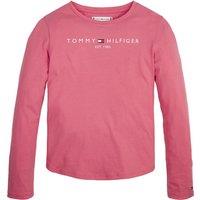 Logo Print Cotton T-Shirt with Long Sleeves