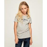 Logo Print Cotton T-Shirt with Short Sleeves
