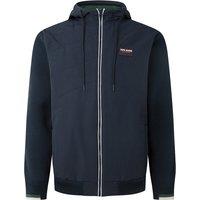 Murphy Cotton Hooded Cardigan with Zip Fastening