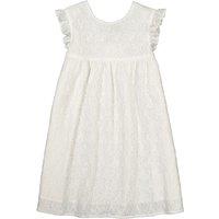 Guipure Lace Party Dress in Cotton Mix with Ruffles