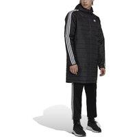 3-Stripes Long Padded Jacket with Hood