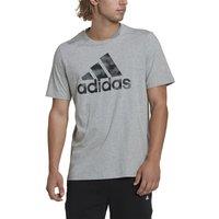 Cotton Short Sleeve T-Shirt with Large Camo Logo Print