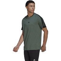 3-Stripes Logo Print T-Shirt in Cotton with Short Sleeves