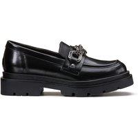 Leather Square Toe Loafers