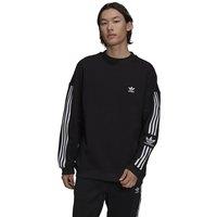 Lock Up Cotton Sweatshirt with 3-Stripes and Crew Neck